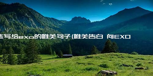 那些写给exo的唯美句子(唯美告白 向EXO表白的最佳句子)